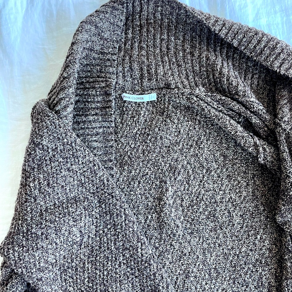 Stitch Fix Pink Clover Textured Curved Cardigan